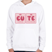 PRINTFASHION Aranyos kémia - Gyerek kapucnis pulóver - Fehér gyerek pulóver, kardigán