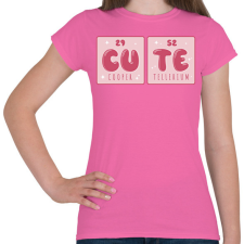 PRINTFASHION Aranyos kémia - Női póló - Rózsaszín női póló
