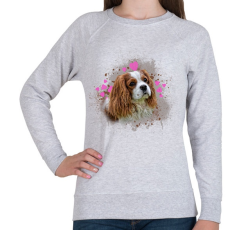 PRINTFASHION aranyos kutyus - Női pulóver - Sport szürke