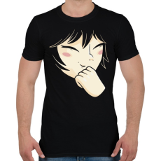 PRINTFASHION arc - stilizált - Férfi póló - Fekete