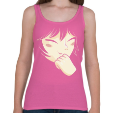 PRINTFASHION arc - stilizált - Női atléta - Rózsaszín