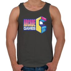 PRINTFASHION Arcade Games - Férfi atléta - Sötétszürke