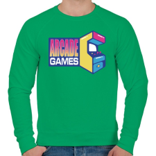 PRINTFASHION Arcade Games - Férfi pulóver - Zöld férfi pulóver, kardigán