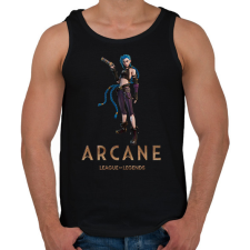 PRINTFASHION Arcane - Fortnite Jinx - Férfi atléta - Fekete atléta, trikó