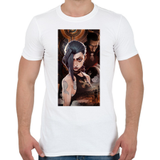 PRINTFASHION Arcane League of Legends - Férfi póló - Fehér férfi póló