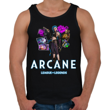 PRINTFASHION Arcane - LOL - Férfi atléta - Fekete atléta, trikó