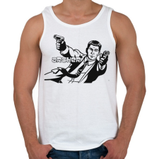 PRINTFASHION Archer - Férfi atléta - Fehér atléta, trikó