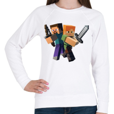 PRINTFASHION Archer Steve - Női pulóver - Fehér női pulóver, kardigán