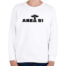 PRINTFASHION Area 51  - Gyerek pulóver - Fehér gyerek pulóver, kardigán