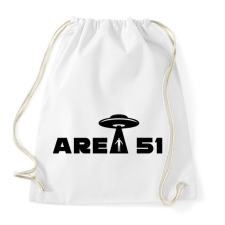 PRINTFASHION Area 51  - Sportzsák, Tornazsák - Fehér tornazsák