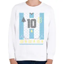 PRINTFASHION Argentin mez - Gyerek pulóver - Fehér gyerek pulóver, kardigán