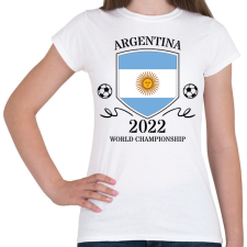 PRINTFASHION Argentina 2022 - Női póló - Fehér női póló