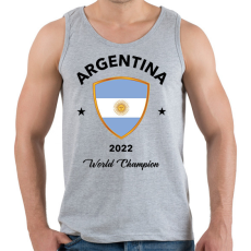 PRINTFASHION ARGENTINA WORLD CHAMPION - Férfi atléta - Sport szürke