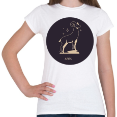 PRINTFASHION Aries - Kos - Női póló - Fehér