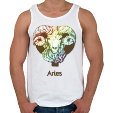 PRINTFASHION Aries színes - Férfi atléta - Fehér atléta, trikó