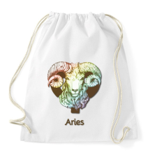 PRINTFASHION Aries színes - Sportzsák, Tornazsák - Fehér tornazsák