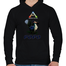 PRINTFASHION ARK-DODO - Férfi kapucnis pulóver - Fekete