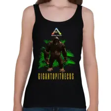 PRINTFASHION ARK-gigantophitecus - Női atléta - Fekete női trikó