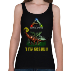 PRINTFASHION ARK-TITANOSAUR - Női atléta - Fekete