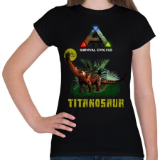 PRINTFASHION ARK-TITANOSAUR - Női póló - Fekete női póló