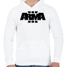 PRINTFASHION Arma - Férfi kapucnis pulóver - Fehér férfi pulóver, kardigán