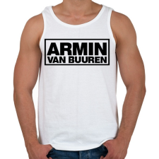 PRINTFASHION Armin Van Buuren - Férfi atléta - Fehér atléta, trikó