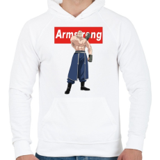 PRINTFASHION Armstrong - Férfi kapucnis pulóver - Fehér