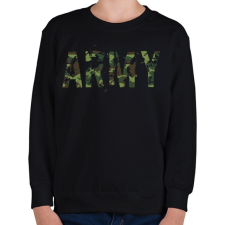PRINTFASHION Army - Gyerek pulóver - Fekete gyerek pulóver, kardigán