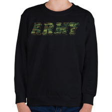 PRINTFASHION Army - Gyerek pulóver - Fekete gyerek pulóver, kardigán