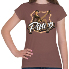 PRINTFASHION Army legs - Női póló - Mogyoróbarna női póló