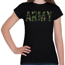 PRINTFASHION Army - Női póló - Fekete női póló