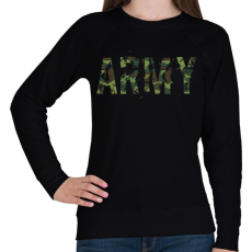 PRINTFASHION Army - Női pulóver - Fekete