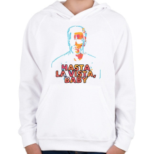 PRINTFASHION Arnold - Gyerek kapucnis pulóver - Fehér gyerek pulóver, kardigán