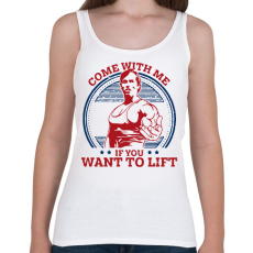 PRINTFASHION Arnold Gym - Női atléta - Fehér