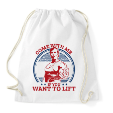 PRINTFASHION Arnold Gym - Sportzsák, Tornazsák - Fehér tornazsák