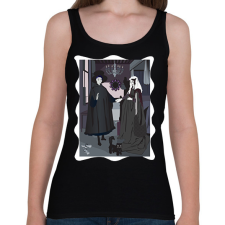 PRINTFASHION Arnolfini házaspár - kicsit másképp - Női atléta - Fekete női trikó