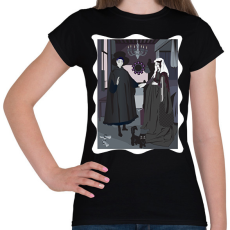 PRINTFASHION Arnolfini házaspár - kicsit másképp - Női póló - Fekete