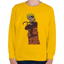 PRINTFASHION Árnyék nindzsa - Gyerek pulóver - Sárga gyerek pulóver, kardigán