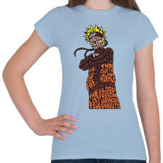 PRINTFASHION Árnyék nindzsa - Női póló - Világoskék