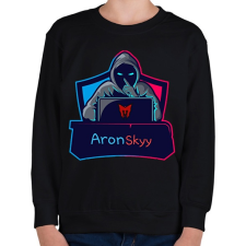 PRINTFASHION AronSkyy - Gyerek pulóver - Fekete gyerek pulóver, kardigán