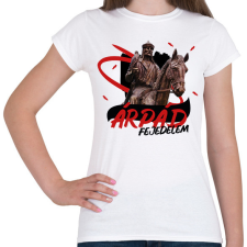 PRINTFASHION Árpád fejedelem - Női póló - Fehér női póló