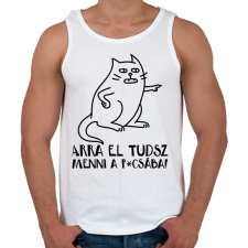 PRINTFASHION Arra el tudsz menni a p*csába - Férfi atléta - Fehér atléta, trikó