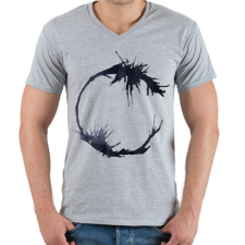 PRINTFASHION Arrival - Férfi V-nyakú póló - Sport szürke férfi póló
