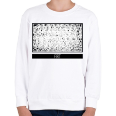 PRINTFASHION Art - Firka - Gyerek pulóver - Fehér