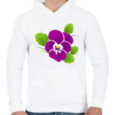 PRINTFASHION Árvácska - Férfi kapucnis pulóver - Fehér