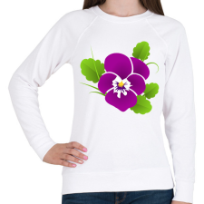 PRINTFASHION Árvácska - Női pulóver - Fehér női pulóver, kardigán