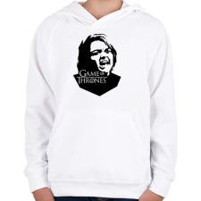 PRINTFASHION Arya - Gyerek kapucnis pulóver - Fehér gyerek pulóver, kardigán