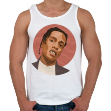PRINTFASHION Asap Rocky - Férfi atléta - Fehér atléta, trikó