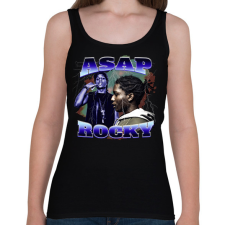 PRINTFASHION Asap Rocky - Női atléta - Fekete női trikó