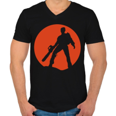 PRINTFASHION Ash vs Evil Dead - Férfi V-nyakú póló - Fekete